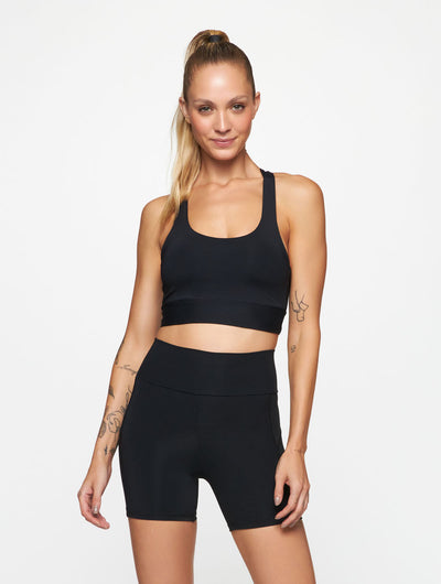 TRUE BLACK Racerback Bra Top