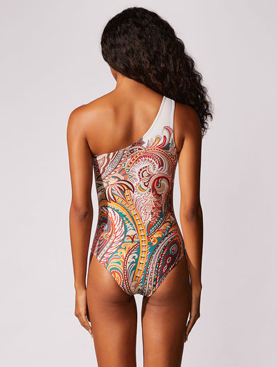 Capri One Shoulder One Piece Swimsuit