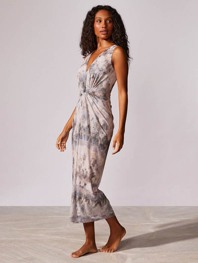 Riviera Draped Tule Coverup Dress