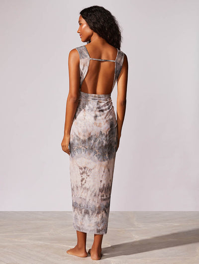 Riviera Draped Tule Coverup Dress