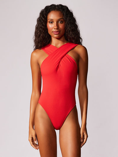 Capri Cross Front One Piece