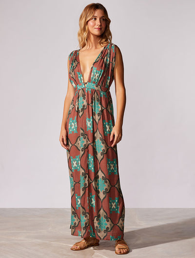 Nice Deep V Maxi Dress