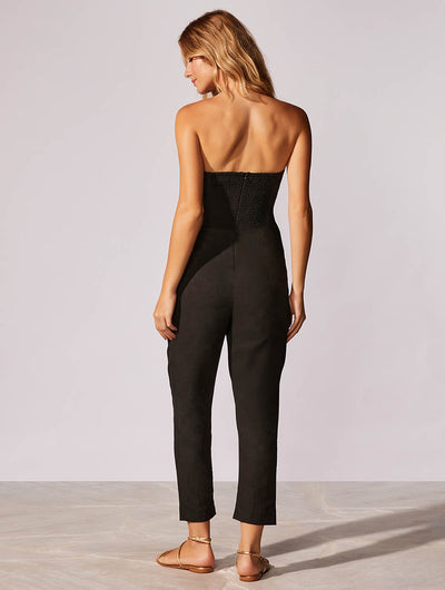 Menton Corset Linen Jumpsuit