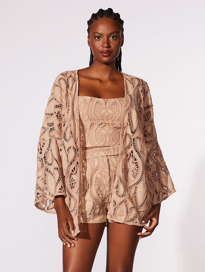 Oasis Guipure Kimono