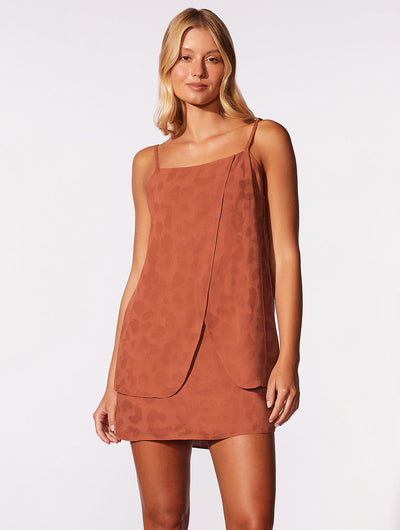 Amber jacquard Mini Dress
