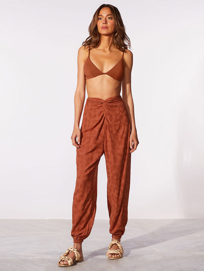 Amber Jacquard jogger pants