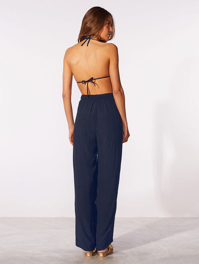 Shantung Wide Leg Pants