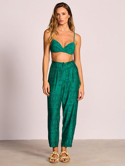 Paysage Silk straight leg Pants