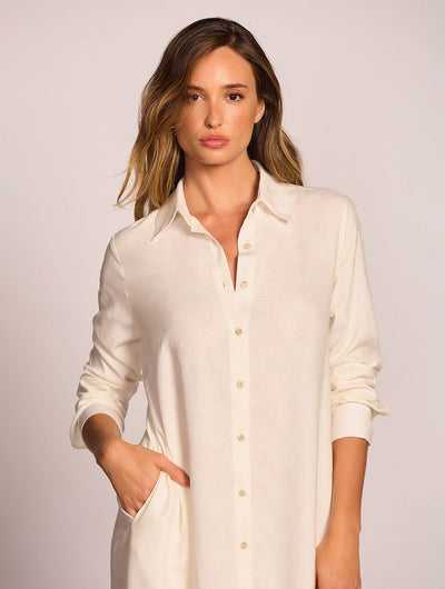 Salis Textured Maxi Shirt Dress