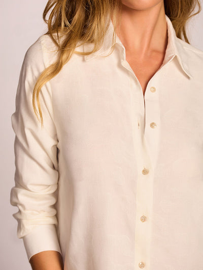 Salis Textured Maxi Shirt Dress