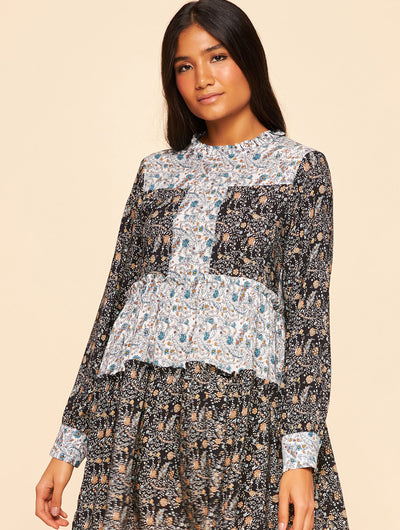 Brisa Long sleeve short dress