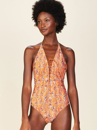 Nila Deep V One Piece Swimsuit
