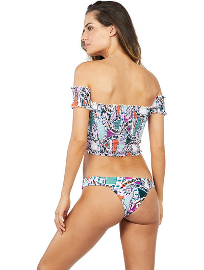 Varadero Smocked Cropped Bikini