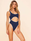 Drop Cut Out One Piece Swimsuit