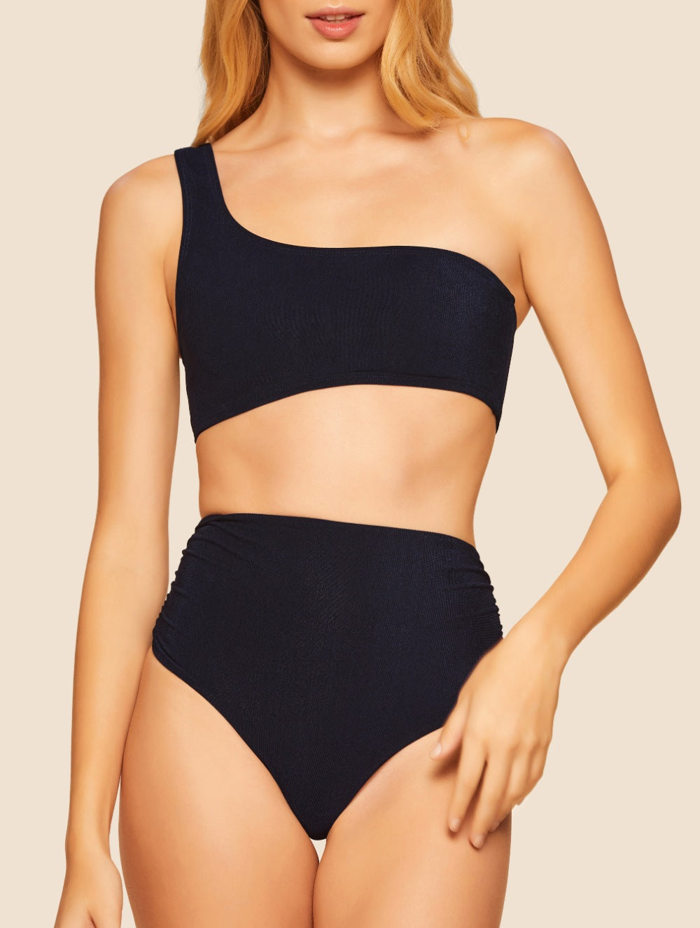 Akumal One Shoulder High Waist Bikini