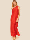 Chilli One Shoulder Braid Maxi Dress