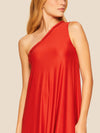 Chilli One Shoulder Braid Maxi Dress