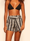 Cozumel High Rise Embroidered Belted Shorts