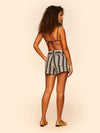 Cozumel High Rise Embroidered Belted Shorts