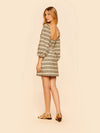 San Juan Puff Sleeve Cut Out Mini Dress