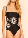San Juan Square Neck high leg One Piece Swimsuit