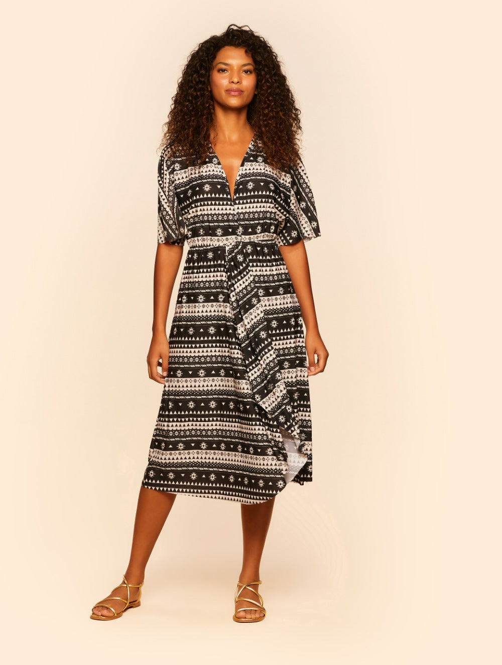 San Juan Kaftan Wrap Dress