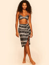San Juan Ruched draped skirt