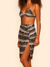 San Juan Ruched draped skirt