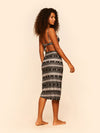 San Juan Ruched draped skirt
