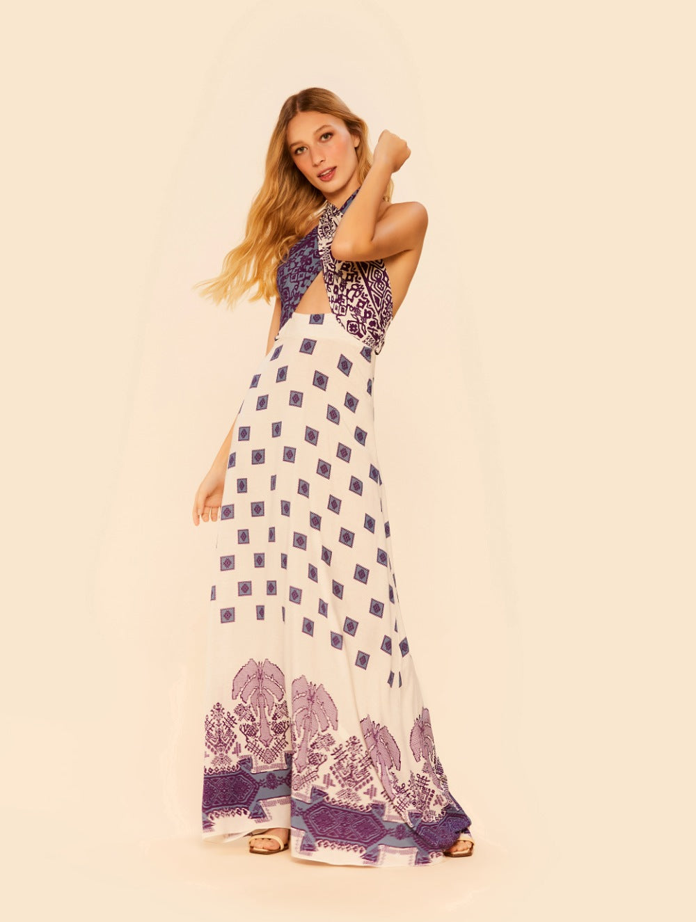 Vera Cruz Cross Front Maxi Dress