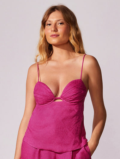 Provence Jacquard Underwire Top