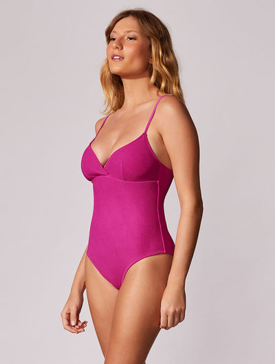 Provence V Neck One Piece Swimsuit