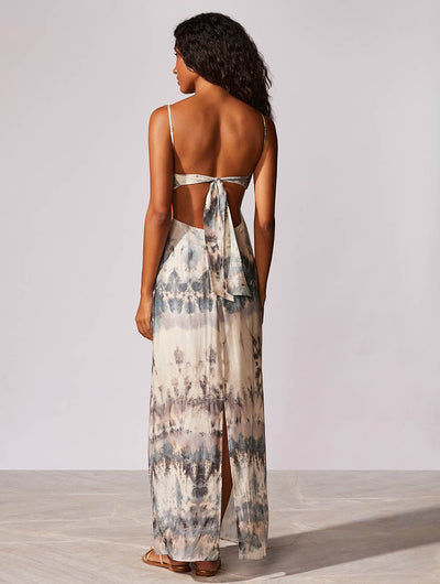 Riviera Silk Ruffle Dress