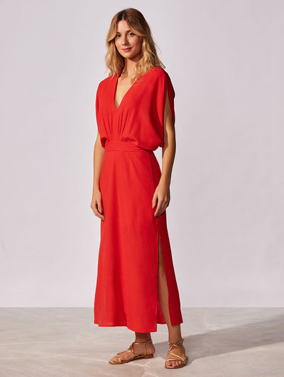 Capri Linen Midi Dress