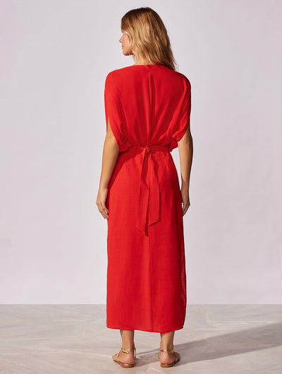 Capri Linen Midi Dress