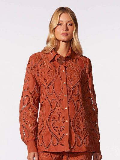 Amber Guipure Shirt