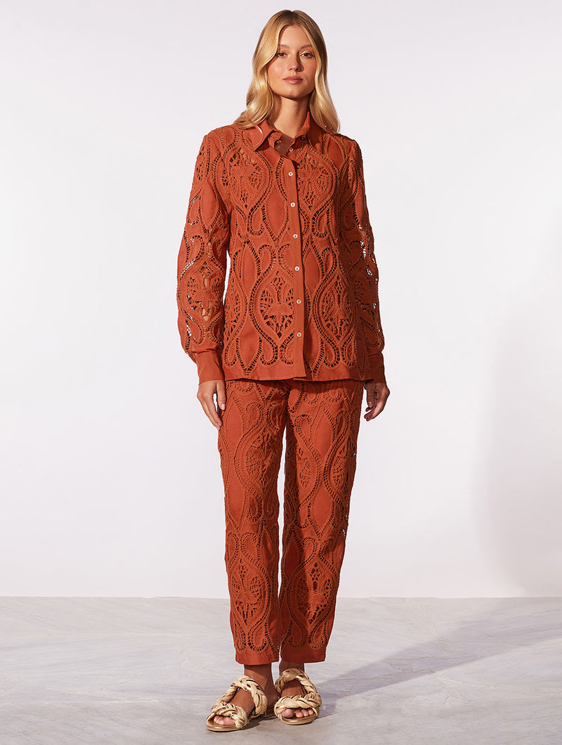 Amber Guipure Shirt