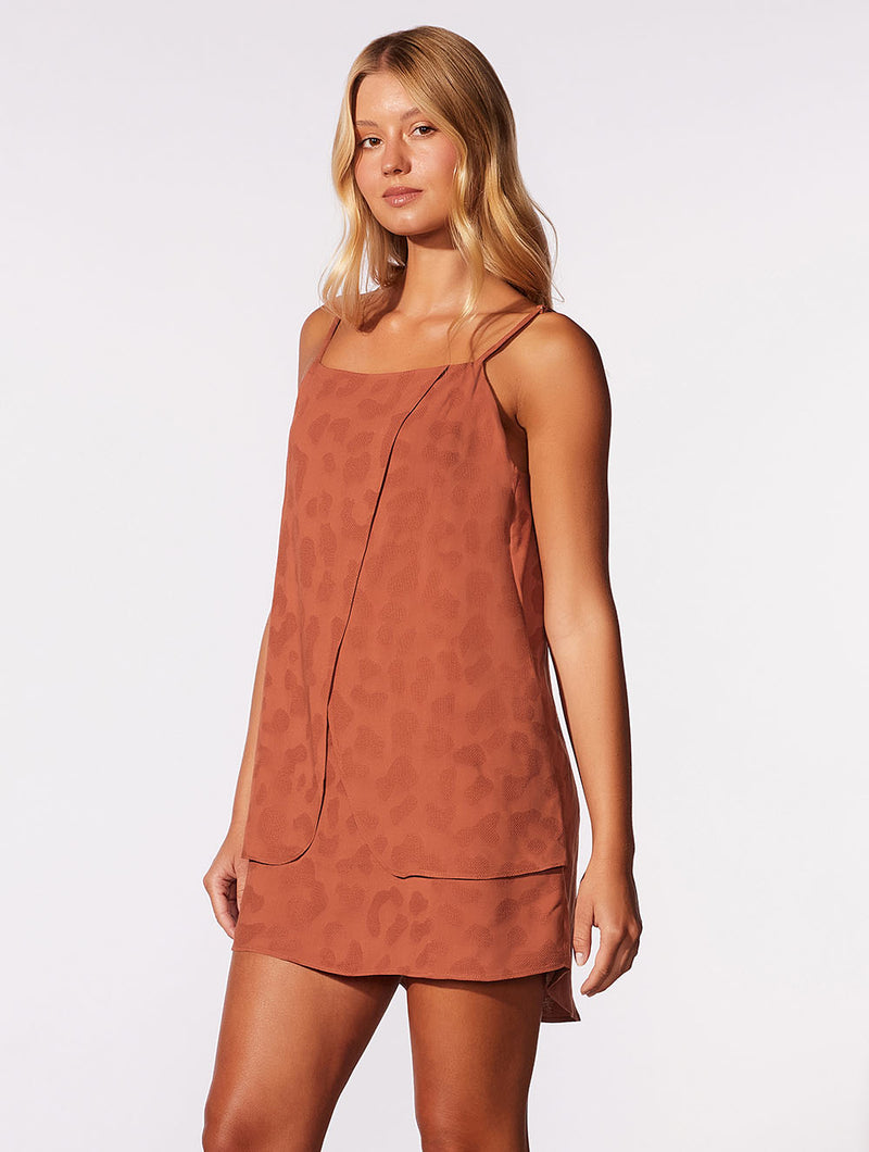 Amber jacquard Mini Dress