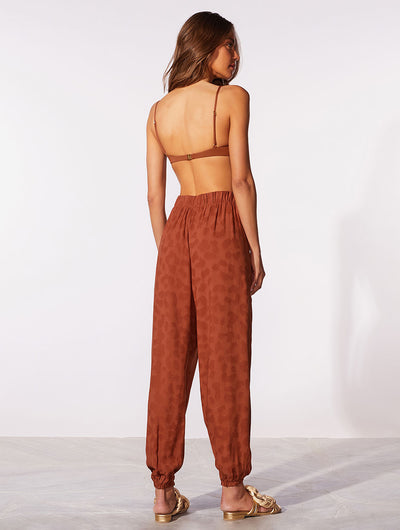 Amber Jacquard jogger pants