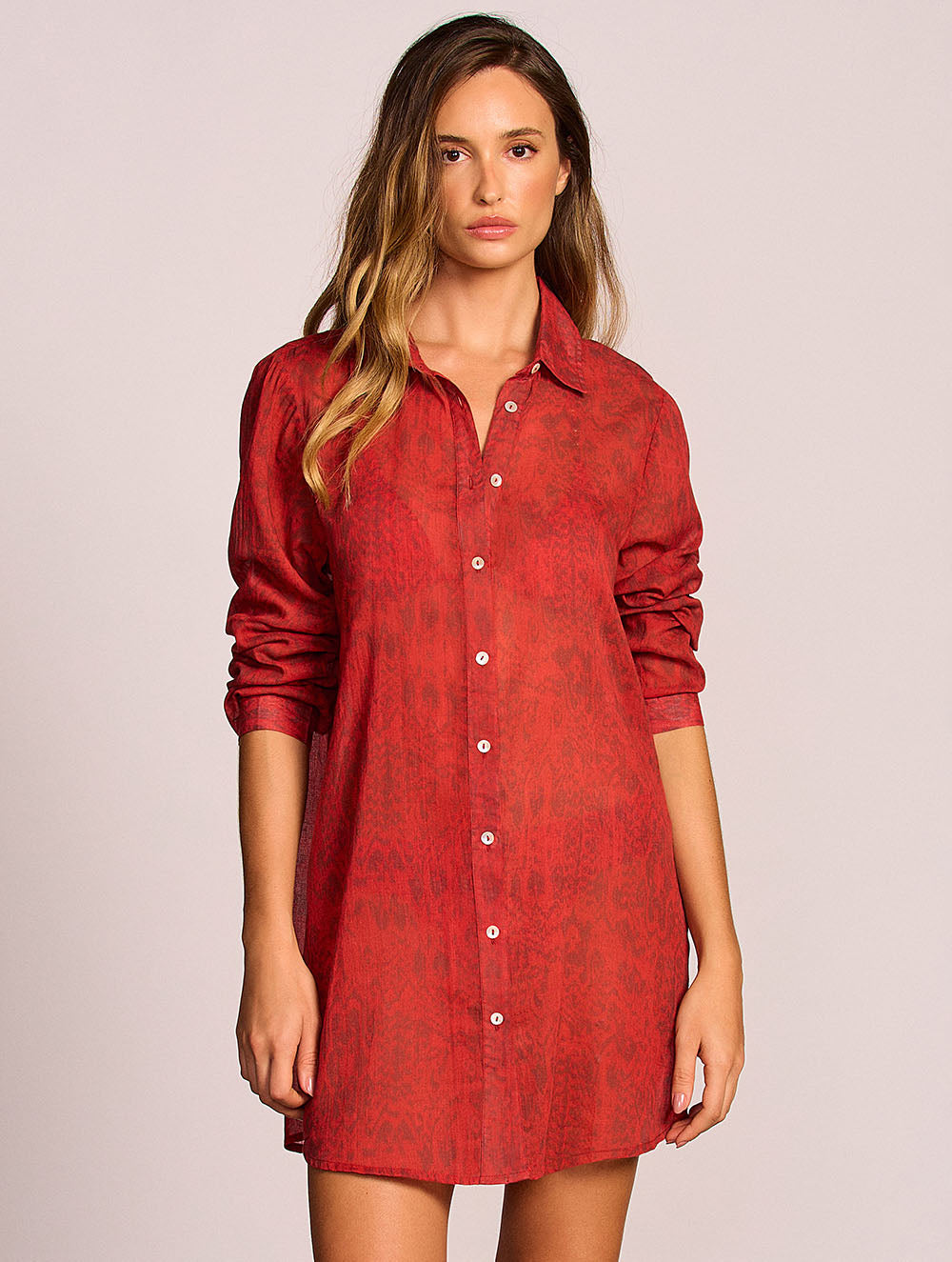 Paysage Shirt Dress