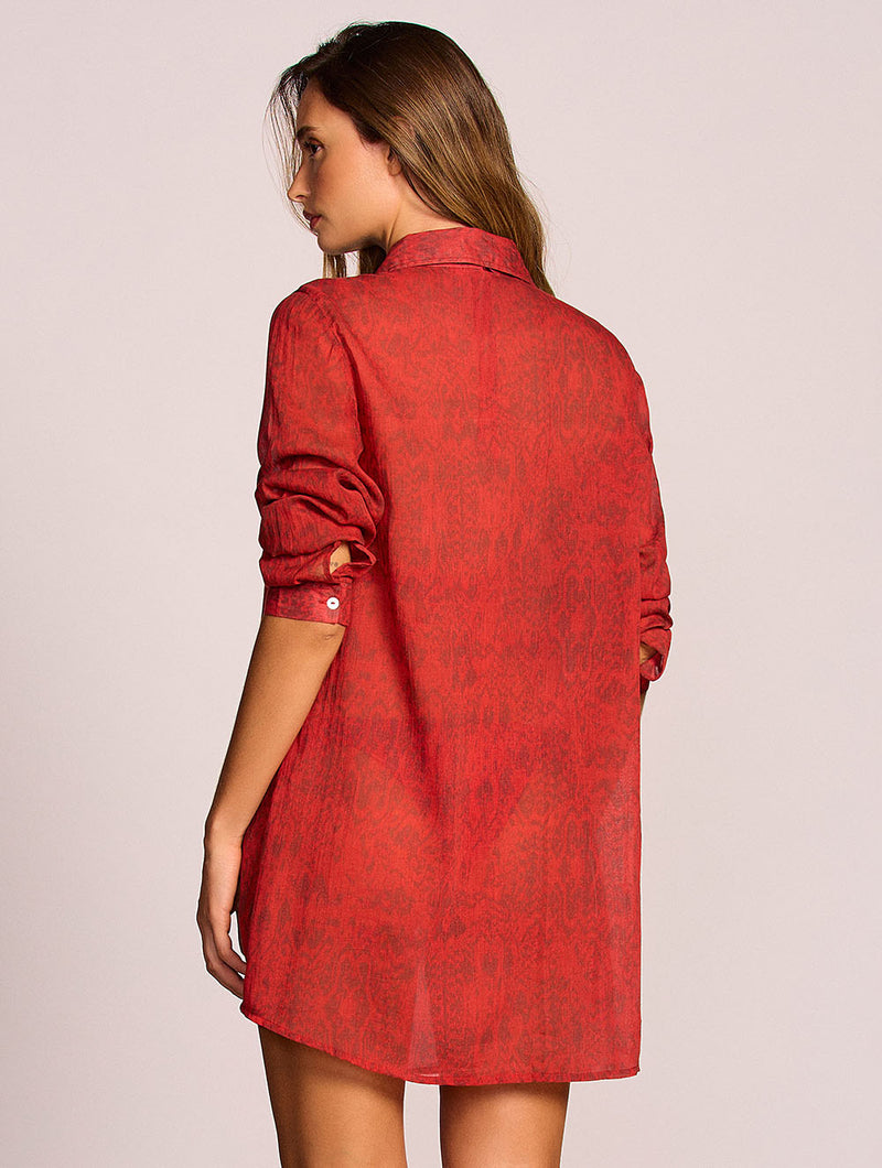 Paysage Shirt Dress