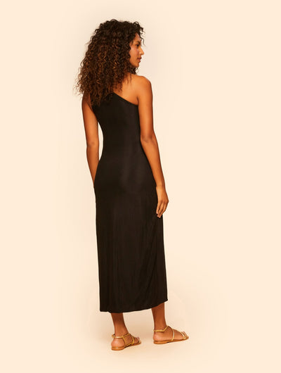 Cozumel One Shoulder Wrap Midi Dress