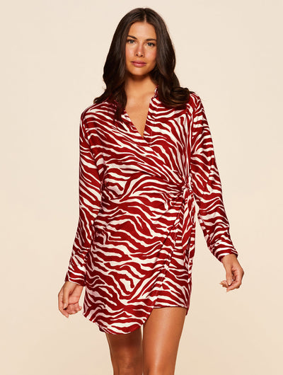 Soleado Wrap Shirt dress